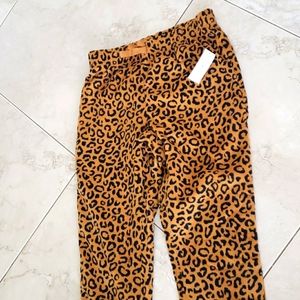 Old Navy sweat pants leopard print